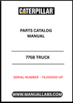 Discover the essential CAT 775B Quarry Truck Parts Catalog Manual, specifically designed for serial numbers 7XJ00200 and up. This comprehensive guide is powered by the robust 3412 engine, ensuring you have the most accurate and detailed information at your fingertips. Whether you're a seasoned mechanic or a fleet manager, this manual is an invaluable resource for maintaining and optimizing your quarry truck's performance.