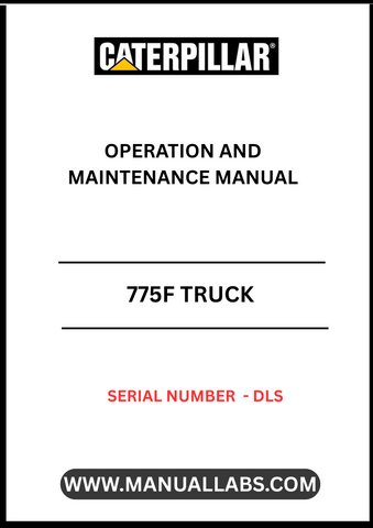 Discover the essential CAT 775F Truck Operation and Maintenance Manual, specifically designed for serial number DLS. This comprehensive guide is your go-to resource for understanding the intricacies of operating and maintaining your CAT 775F truck, ensuring optimal performance and longevity.