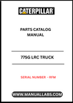 Discover the essential CAT 775G LRC Truck Parts Catalog Manual, specifically designed for serial number RFM. This comprehensive manual is your go-to resource for identifying and sourcing the right parts for your CAT 775G LRC truck, ensuring optimal performance and longevity.
