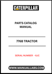 Discover the essential CAT 776B Tractor Parts Catalog Manual, specifically designed for serial number 6JC. This comprehensive guide is an invaluable resource for anyone looking to maintain or repair their CAT 776B tractor, ensuring optimal performance and longevity.