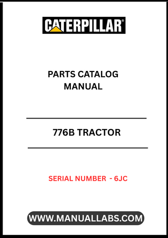 Discover the essential CAT 776B Tractor Parts Catalog Manual, specifically designed for serial number 6JC. This comprehensive guide is an invaluable resource for anyone looking to maintain or repair their CAT 776B tractor, ensuring optimal performance and longevity.