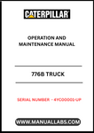 Unlock the full potential of your CAT 776B Truck with the comprehensive Operation and Maintenance Manual, specifically designed for serial numbers 4YC00001 and up. This essential guide provides detailed insights into the operation of your truck powered by the robust 3508 engine, ensuring you maximize performance and efficiency on every job site.