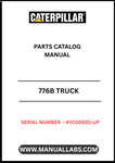 Discover the essential CAT 776B Truck Parts Catalog Manual, specifically designed for serial numbers 4YC00001 and up, powered by the robust 3508 engine. This comprehensive manual serves as your go-to resource for identifying and sourcing the right parts for your heavy-duty truck, ensuring optimal performance and longevity.