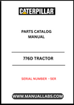 Discover the essential CAT 776D Tractor Parts Catalog Manual, specifically designed for serial number 5ER. This comprehensive guide is your go-to resource for identifying and sourcing the right parts for your CAT 776D tractor, ensuring optimal performance and longevity.