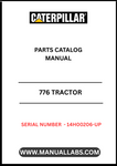 Discover the essential CAT 776 Tractor Parts Catalog Manual, specifically designed for models with serial number 14H00206 and above, powered by the robust D348 engine. This comprehensive manual serves as your go-to resource for identifying and sourcing the right parts for your tractor, ensuring optimal performance and longevity.