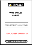 Discover the essential CAT 777B and 777D Off Highway Truck Parts Catalog Manual, designed specifically for serial numbers 3PR00001 and up. This comprehensive guide is powered by the robust 3508B engine, ensuring you have the most accurate and detailed information at your fingertips.