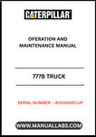 Enhance your operational efficiency with the CAT 777B Truck Operation and Maintenance Manual, specifically designed for serial numbers 4YC00001 and up. This comprehensive guide provides essential insights into the functionality and maintenance of your CAT 777B truck, powered by the robust C32 engine.