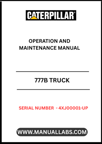 Enhance your operational efficiency with the CAT 777B Truck Operation and Maintenance Manual, specifically designed for serial numbers 4XJ00001 and up. This comprehensive guide provides essential insights into the powerful C32 engine, ensuring you maximize performance and longevity.