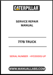 Introducing the CAT 777B Truck Service Repair Manual, specifically designed for serial numbers 4YC00001 and up, powered by the robust 3508 engine. This comprehensive manual is an essential resource for technicians and operators, providing detailed insights into the maintenance and repair of your CAT 777B truck.