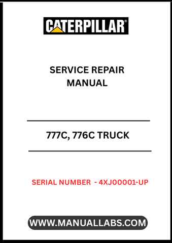 Ensure your CAT 777C and 776C trucks are always in peak condition with our comprehensive Service Repair Manual. Designed specifically for serial numbers 4XJ00001 and up, this manual provides detailed insights into the maintenance and repair of your heavy-duty vehicles powered by the robust 3508 engine.