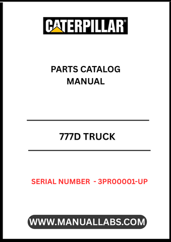 Discover the essential CAT 777D Truck Parts Catalog Manual, specifically designed for models with serial number 3PR00001 and above, powered by the robust C32 engine. This comprehensive manual serves as your go-to resource for identifying and sourcing the right parts for your heavy-duty truck, ensuring optimal performance and longevity.