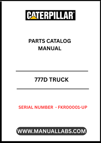 Discover the essential CAT 777D Truck Parts Catalog Manual, designed specifically for serial numbers FKR00001 and up. This comprehensive manual serves as your go-to resource for identifying and sourcing the right parts for your CAT 777D truck, ensuring optimal performance and longevity.