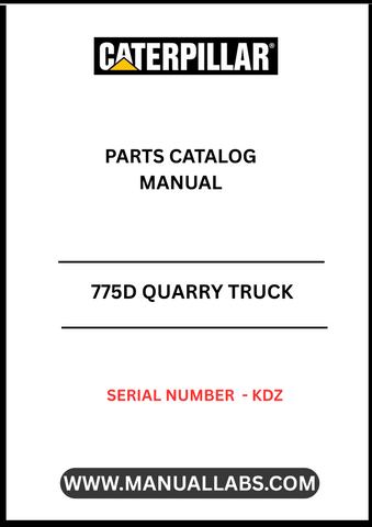 Discover the essential CAT 777E Quarry Truck Parts Catalog Manual, designed specifically for serial number KDZ. This comprehensive manual is your go-to resource for identifying and sourcing the right parts for your CAT 777E, ensuring optimal performance and longevity of your equipment.
