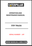 Discover the essential CAT 777F Truck Operation and Maintenance Manual, specifically designed for serial number JXP. This comprehensive guide is your go-to resource for understanding the intricate workings of your CAT 777F truck, ensuring optimal performance and longevity.