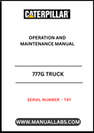Discover the essential CAT 777G Truck Operation and Maintenance Manual, specifically designed for serial number T4Y. This comprehensive guide is your go-to resource for understanding the intricate workings of your CAT 777G truck, ensuring optimal performance and longevity.