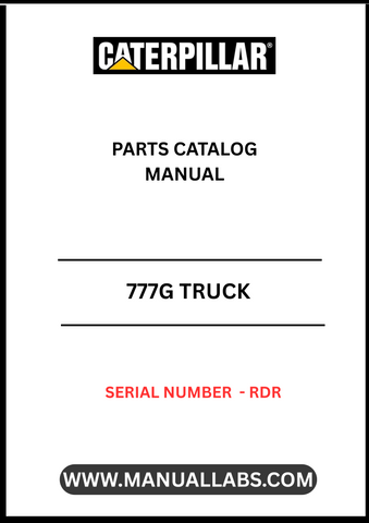Discover the essential CAT 777G Truck Parts Catalog Manual, specifically designed for serial number RDR. This comprehensive guide is your go-to resource for identifying and sourcing the right parts for your CAT 777G truck, ensuring optimal performance and longevity.