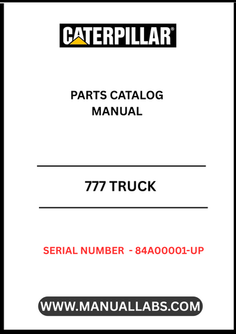 Discover the essential CAT 777 Truck Parts Catalog Manual, specifically designed for serial numbers 84A00001 and up, powered by the robust 3508B engine. This comprehensive manual serves as your go-to resource for identifying and sourcing the right parts for your CAT 777 truck, ensuring optimal performance and longevity.