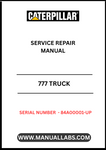 Ensure your CAT 777 Truck operates at peak performance with the comprehensive Service Repair Manual, specifically designed for serial numbers 84A00001 and up. This manual is an essential resource for technicians and operators alike, providing detailed insights into the maintenance and repair of the powerful 3508B engine.