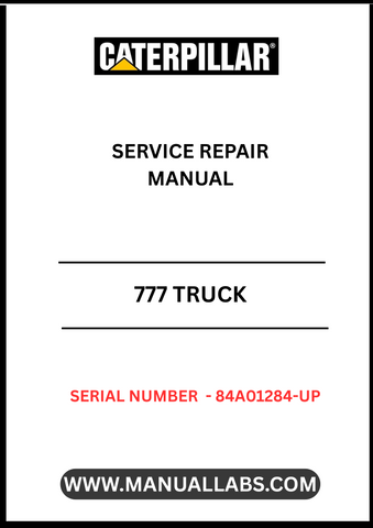 Unlock the full potential of your CAT 777 Truck with the comprehensive Service Repair Manual, specifically designed for serial numbers 84A01284 and up. This manual is an essential resource for anyone looking to maintain or repair their truck powered by the robust D348 engine. With detailed diagrams and step-by-step instructions, you can tackle any service task with confidence.