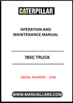 Discover the essential CAT 785C Truck Operation and Maintenance Manual, specifically designed for serial number 1HW. This comprehensive guide is your go-to resource for understanding the intricacies of operating and maintaining your CAT 785C truck, ensuring optimal performance and longevity.