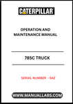 Discover the essential CAT 785C Truck Operation and Maintenance Manual, specifically designed for serial number 5AZ. This comprehensive guide is your go-to resource for understanding the intricate workings of your CAT 785C truck, ensuring optimal performance and longevity.