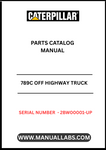Discover the essential CAT 789C Off Highway Truck Parts Catalog Manual, specifically designed for serial numbers 2BW00001 and up. This comprehensive guide is powered by the robust 3516 engine, ensuring you have access to the most accurate and detailed information for your heavy-duty truck maintenance and repairs.