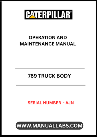 Enhance the performance and longevity of your CAT 789 Truck with the comprehensive Operation and Maintenance Manual, specifically designed for serial number AJN. This essential guide provides detailed instructions and insights to ensure your truck operates at peak efficiency, minimizing downtime and maximizing productivity.