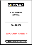 Enhance your maintenance and repair capabilities with the CAT 789 Truck Parts Catalog Manual, specifically designed for serial number 9ZC00611 and above. This comprehensive manual is powered by the robust 3516 engine, ensuring you have the most relevant and up-to-date information at your fingertips.