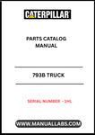 Discover the essential CAT 793B Truck Parts Catalog Manual, specifically designed for serial number 1HL. This comprehensive manual serves as your go-to resource for identifying and sourcing the right parts for your CAT 793B truck, ensuring optimal performance and longevity.