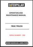 Discover the essential CAT 793C Truck Operation and Maintenance Manual, specifically designed for serial number CBR. This comprehensive guide is your go-to resource for understanding the intricate workings of your CAT 793C truck, ensuring optimal performance and longevity.