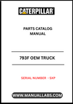 Discover the ultimate resource for maintaining your CAT 793F with the OEM Truck Parts Catalog Manual, specifically designed for serial number S/N - SXP. This comprehensive manual provides detailed information on all parts and components, ensuring you have the right tools at your fingertips for efficient repairs and maintenance.
