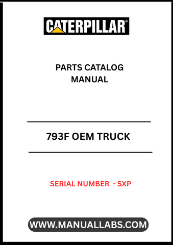 Discover the ultimate resource for maintaining your CAT 793F with the OEM Truck Parts Catalog Manual, specifically designed for serial number S/N - SXP. This comprehensive manual provides detailed information on all parts and components, ensuring you have the right tools at your fingertips for efficient repairs and maintenance.
