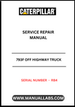  Enhance your maintenance capabilities with the CAT 793F Off Highway Truck Service Repair Manual, specifically designed for serial number RB4. This comprehensive guide provides detailed instructions and insights to ensure your truck operates at peak performance, minimizing downtime and maximizing productivity.