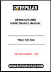 Enhance your operational efficiency with the CAT 793F Truck Operation and Maintenance Manual. This comprehensive guide is specifically designed for the CAT 793F model, providing essential information for both operation and maintenance. With clear instructions and detailed illustrations, you can ensure optimal performance and longevity of your equipment.