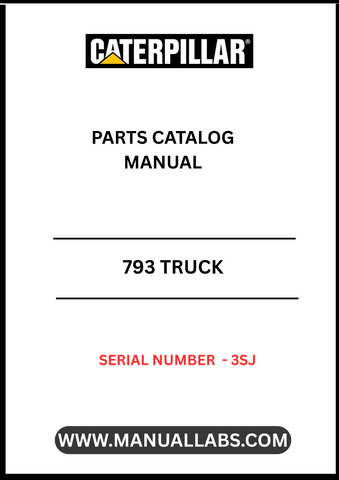 Discover the essential CAT 793 Truck Parts Catalog Manual, specifically designed for serial number 3SJ. This comprehensive guide is your go-to resource for identifying and sourcing the right parts for your CAT 793 truck, ensuring optimal performance and longevity.