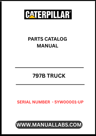 Discover the essential CAT 797B Truck Parts Catalog Manual, specifically designed for models with serial number 5YW00001 and above, powered by the robust C175 engine. This comprehensive manual serves as your go-to resource for identifying and sourcing the right parts for your heavy-duty truck, ensuring optimal performance and longevity.