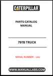 Discover the essential CAT 797F Truck Parts Catalog Manual, specifically designed for serial number LAJ. This comprehensive guide is your go-to resource for identifying and sourcing the right parts for your heavy-duty truck, ensuring optimal performance and longevity.