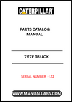 Discover the ultimate resource for maintaining your CAT 797F truck with our comprehensive Parts Catalog Manual, specifically designed for serial number LTZ. This manual is an essential tool for operators and mechanics alike, providing detailed diagrams and specifications to ensure you have the right parts for your heavy-duty machinery.