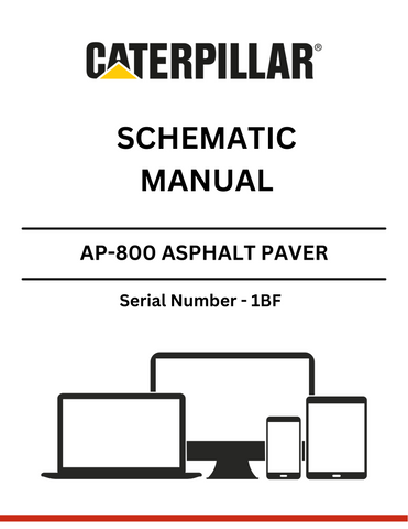 Discover the CAT AP-800 Asphalt Paver Schematic Manual (S/N - 1BF). Access detailed diagrams and specifications to enhance your equipment maintenance and operation.