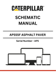 Discover the comprehensive schematic manual for the CAT AP555F Asphalt Paver S/N - AP5. Enhance your understanding and maintenance of this essential machinery.