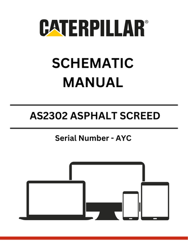 Discover the CAT AS2302 Asphalt Screed Schematic Manual S/N - AYC. Access detailed schematics and technical insights for optimal asphalt screed performance.