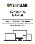 Discover the CAT AS4173 Asphalt Screed Schematic Manual S/N - NET. Access detailed schematics and technical insights for optimal asphalt screed performance.