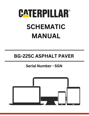 Discover the CAT BG-225C Asphalt Paver Schematic Manual (S/N - 5GN). Access detailed diagrams and specifications to enhance your equipment maintenance and repair.