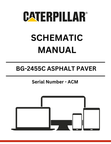 Discover the CAT BG-2455C Asphalt Paver Schematic Manual (S/N - ACM) for detailed insights and technical specifications to enhance your paving projects.