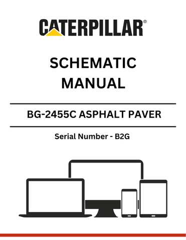 Discover the CAT BG-2455C Asphalt Paver Schematic Manual (S/N - B2G). Access detailed diagrams and specifications to enhance your equipment maintenance and repair.