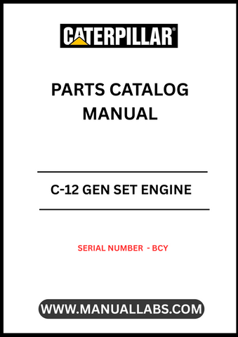 Discover the essential CAT C-12 Gen Set Engine Parts Catalog Manual, specifically designed for serial number BCY. This comprehensive manual serves as a vital resource for technicians and engineers, providing detailed information on parts, specifications, and maintenance procedures to ensure optimal performance of your engine.