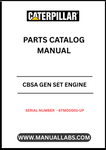 Discover the essential CAT CBSA Gen Set Engine Parts Catalog Manual, designed specifically for serial numbers 6TM00001 and up. This comprehensive manual serves as a vital resource for technicians and engineers, providing detailed information on parts, specifications, and maintenance procedures to ensure optimal performance of your CAT engine.
