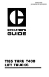 (CAT) Caterpillar T165, T225, T250, T300, T180 Forklift Operator's Guide - PDF File Download