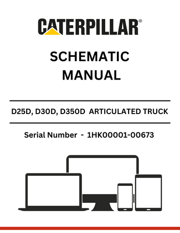 Discover detailed schematics for CAT D25D, D30D, and D350D articulated trucks powered by the 3306 engine. Access the manual for optimal performance.