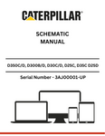 Discover detailed schematics for CAT D350C/D, D300B/D, D30C/D, D25C, D35C, and D25D articulated dump trucks powered by the 3306B engine.